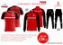 1/4 TRACKSUIT + FREE SHIRT - RED & BLACK